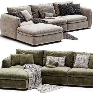 Ingel 3 Piece Sectional Ottoman Antwerp Cafe