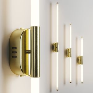 Rotatable Brass Rod Wall Lamp