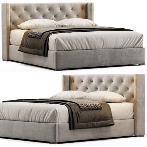 Rh Diamond-tufted Shelter Bed