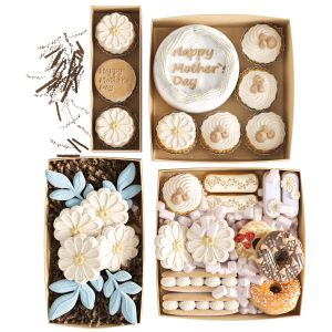 Gift Box With Cake, Desserts For New Year