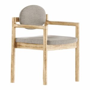 Back Jens RisomOval Back Arm Chair