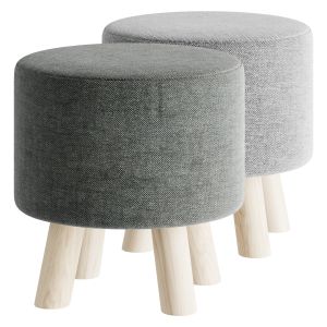 Montana Knitted Cream Stool