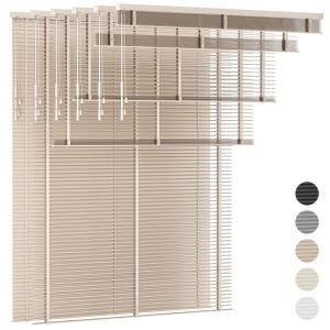 Aluminum Venetian Blinds With Tape Bandalux Set 01