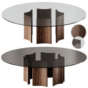 Alan Tondo Round Glass Dining Table By Porada