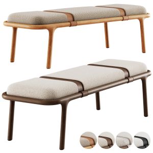 Belts Upholstered Bench By Carpanese Home