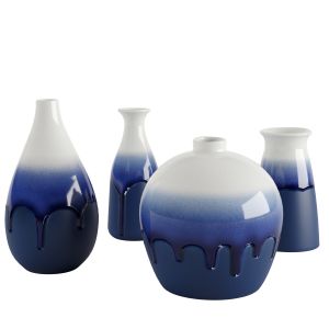 Decorative Glazed Ceramic Vase Set