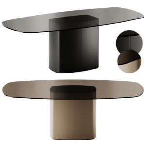 Aero Tae 220x106 Glass Table By Pedrali