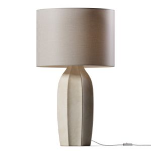 Amaryllis Large White Ceramic Table Lamp