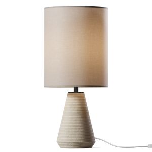 Angle Lamp Ribbed Chalk