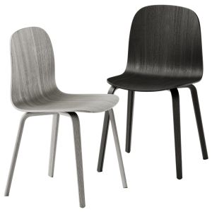 Visu Chair Wood Base By Muuto