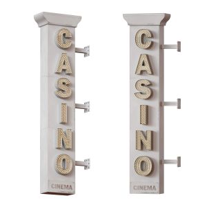 Casino Cinema Advertising Illuminated Sign